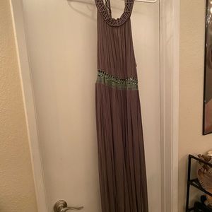 Olive green maxi dress